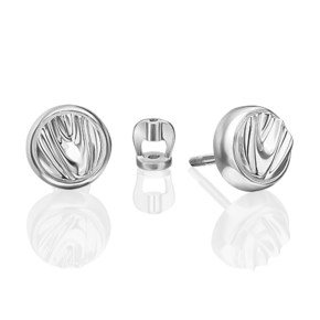 Серьги-пусеты «Притяжение» из серебра 02-4962-00-000-0200