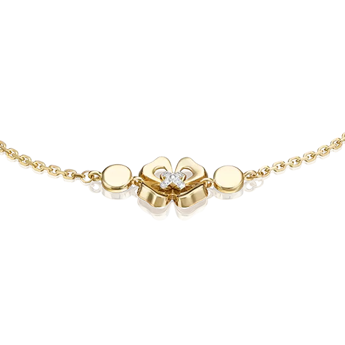 Браслет «Клевер. Незабываемые моменты» из комбинированного золота с бриллиантами 05-0695-00-101-1121