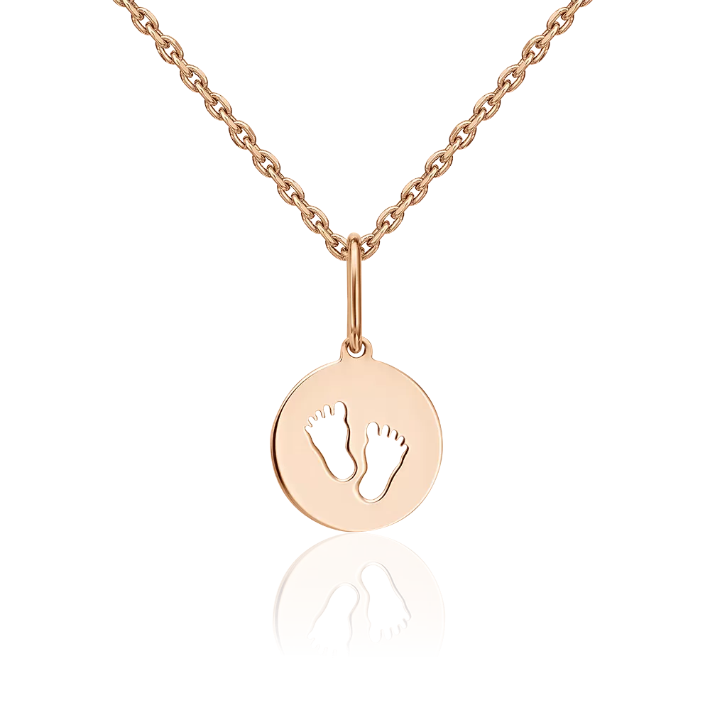 Подвеска «Пяточки» из красного золота 03-3029-00-000-1110-01