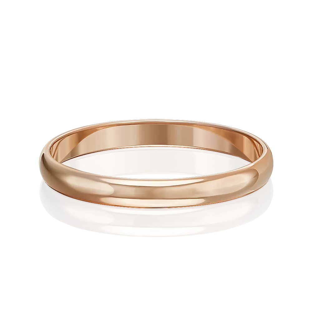 Обручальное кольцо из красного золота 01-3915-00-000-1110-11