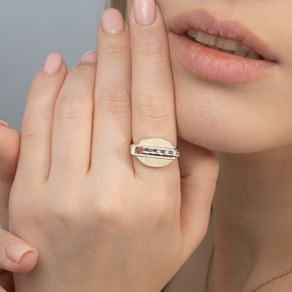 Кольцо из комбинированного золота 01-5630-00-000-1121