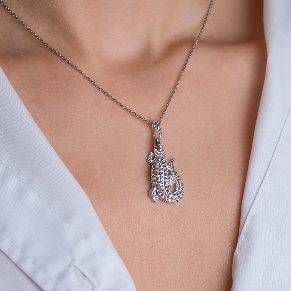 Подвеска «Крокодил» из серебра 03-2611-00-000-0200