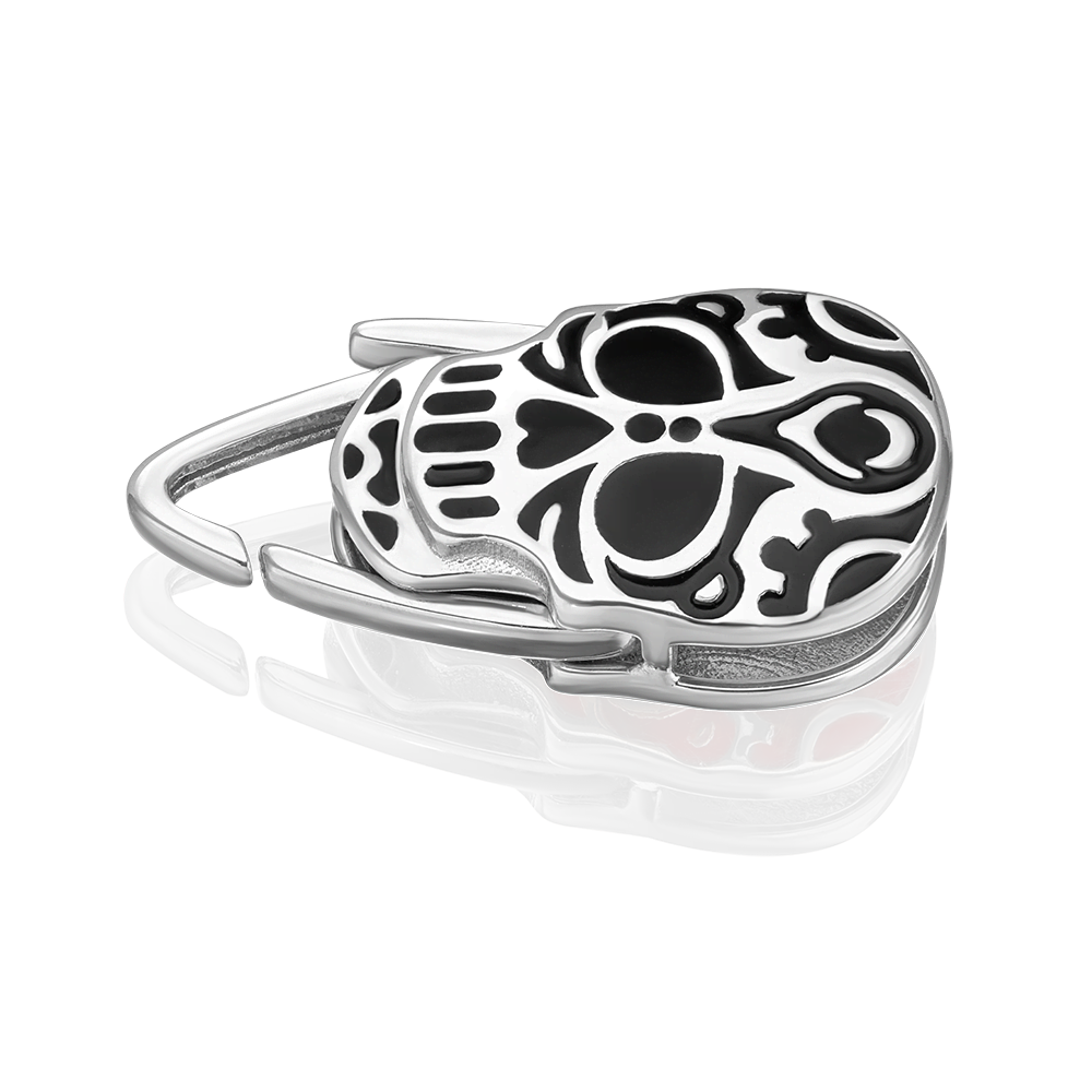 Соул «Череп» из серебра с эмалью 14-0022-00-000-0200