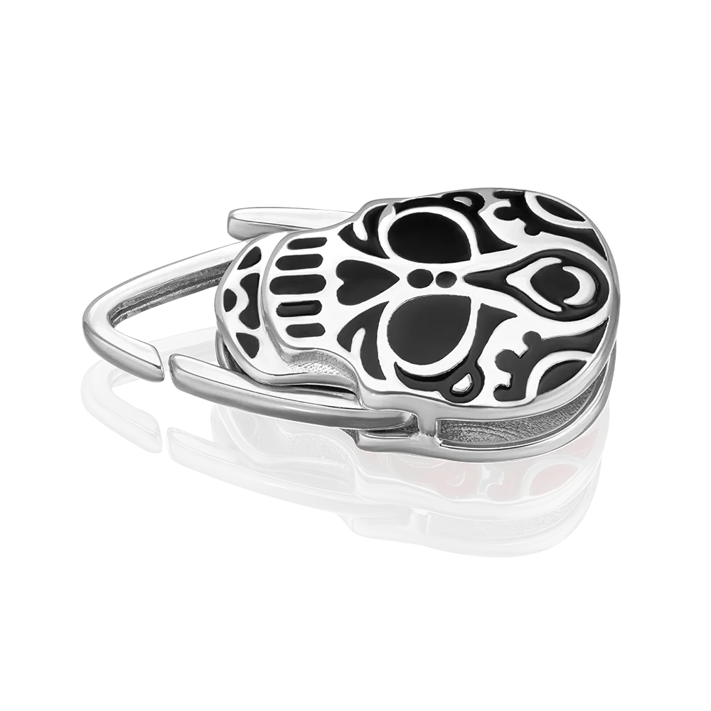 Соул «Череп» из серебра с эмалью 14-0022-00-000-0200