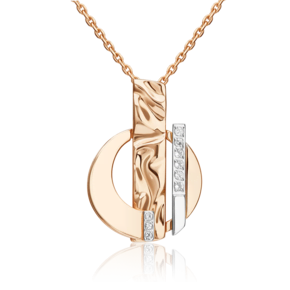 Подвеска «Индивидуальность» из комбинированного золота с натуральными топазами white 03-3412-00-201-1111