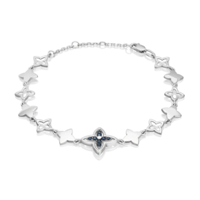 Браслет из белого золота с сапфирами 05-0846-00-102-1120