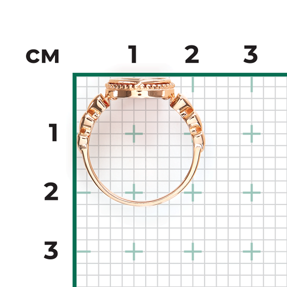 Кольцо «Пылкая любовь» из красного золота с сердоликом 01-5855-00-748-1110