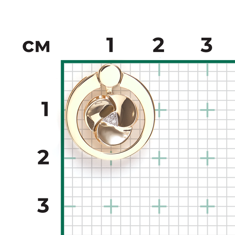 Подвеска из комбинированного золота с бриллиантами 03-3365-00-101-1121