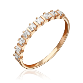 Кольцо из красного золота с фианитами 01-5981-00-401-1110