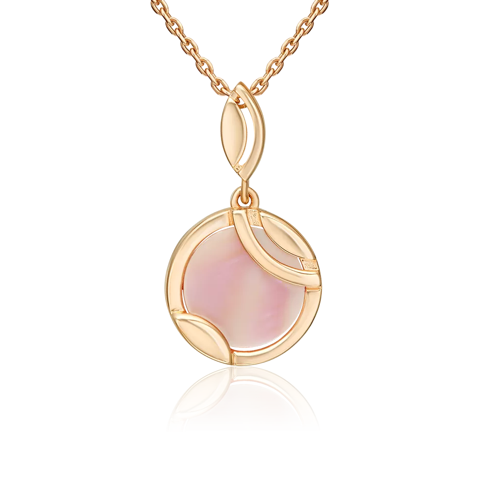 Подвеска из красного золота с перламутром 03-3605-00-745-1110