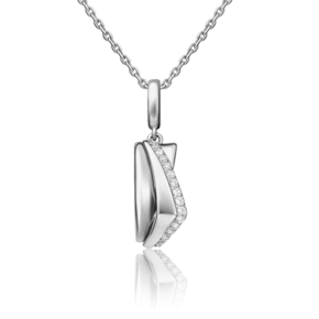 Подвеска из белого золота с фианитами 03-3143-00-401-1120-24