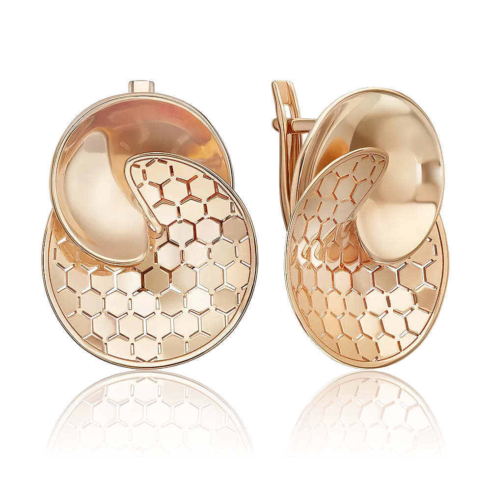 Серьги из красного золота 02-5271-00-000-1110