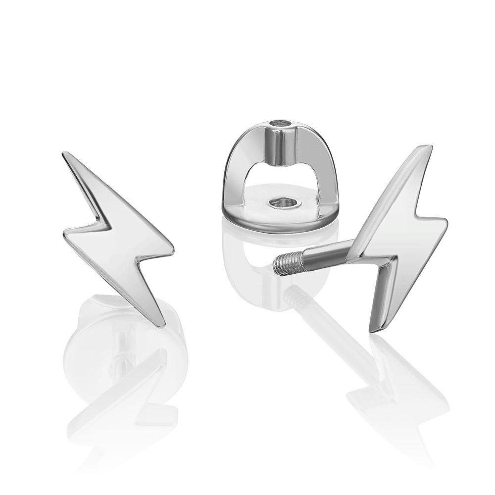 Серьги-пусеты «Молнии» из серебра 02-4609-00-000-0200-71