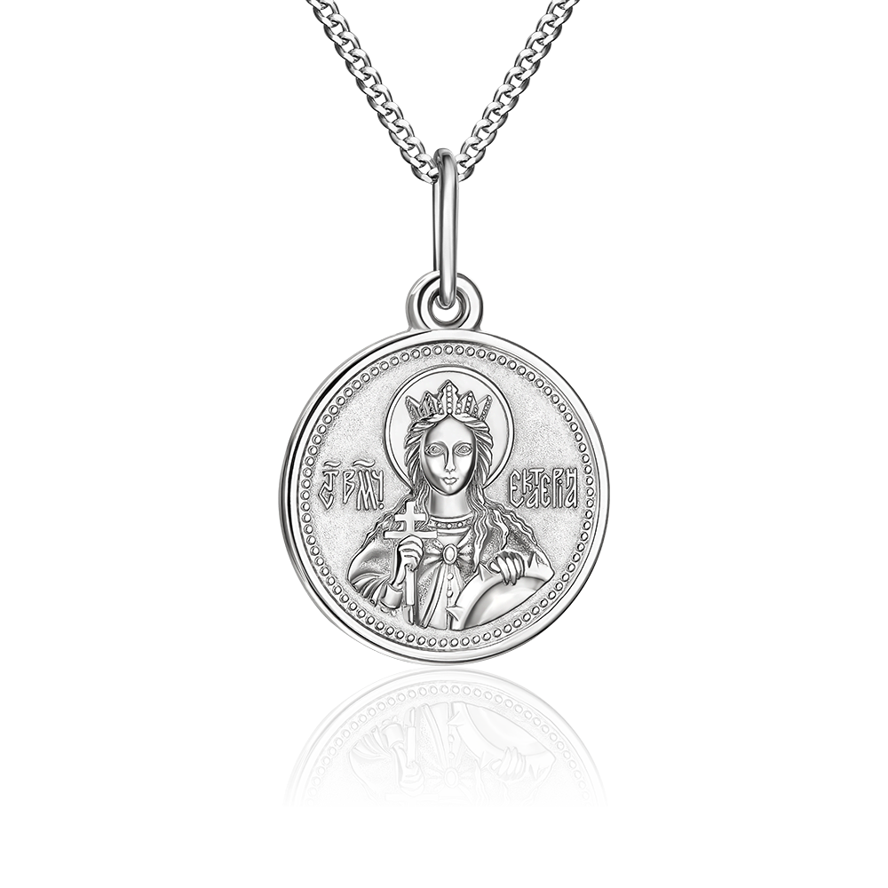 Иконка «Святая великомученица Екатерина» из серебра 03-1778-00-000-0200