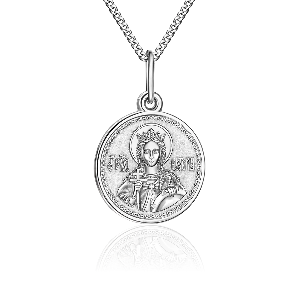 Иконка «Святая великомученица Екатерина» из серебра 03-1778-00-000-0200