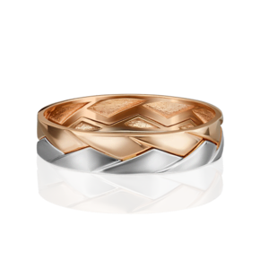 Обручальное кольцо из комбинированного золота 01-5416-00-000-1111-39