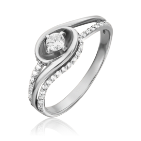 Кольцо из белого золота с бриллиантами 01-5542-00-101-1120-30