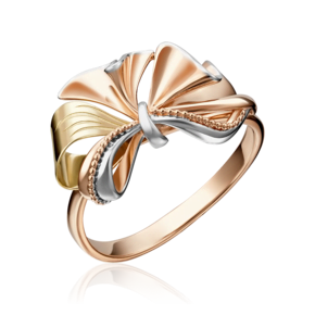 Кольцо «Бант» из комбинированного золота 01-5138-00-000-1113-48