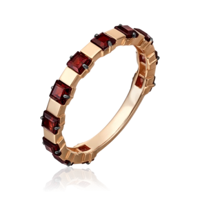 Кольцо из красного золота с гранатами 01-5321-00-204-1110-57