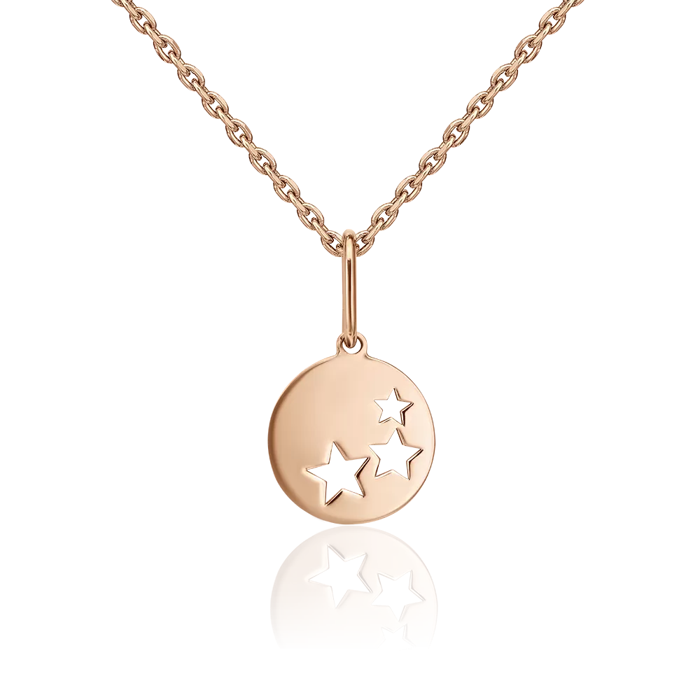 Подвеска «Звёзды» из красного золота 03-3033-00-000-1110-01