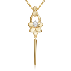 Подвеска из комбинированного золота с бриллиантами 03-3360-00-101-1121