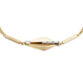 Браслет из комбинированного золота с натуральным топазом white 05-0742-00-201-1121