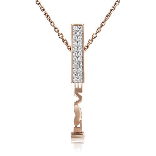 Подвеска из красного золота с фианитами 03-2979-00-401-1110-48