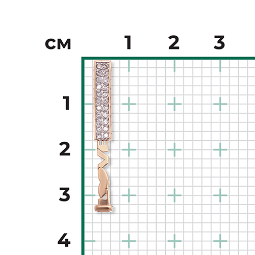 Подвеска из красного золота с фианитами 03-2979-00-401-1110-48
