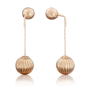 Серьги-пусеты из красного золота 02-3572-00-000-1110-01