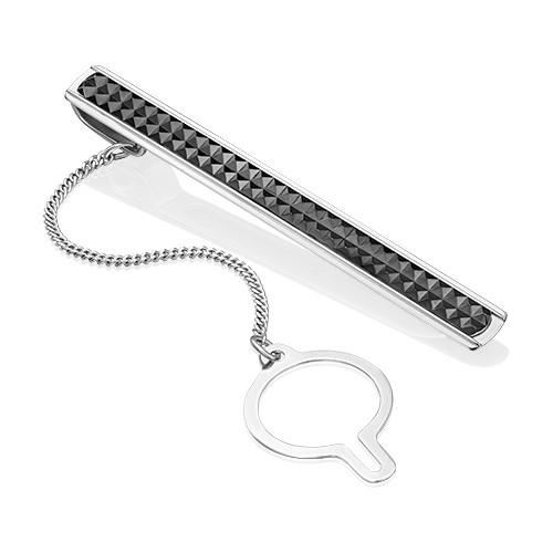 Зажим для галстука из белого золота 09-0048-00-000-1120-04