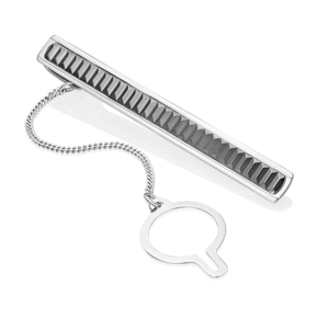 Зажим для галстука из белого золота 09-0049-00-000-1120-04