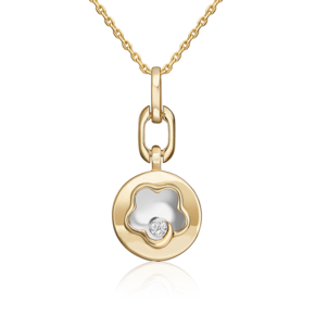 Подвеска из комбинированного золота с бриллиантами 03-3356-00-101-1121