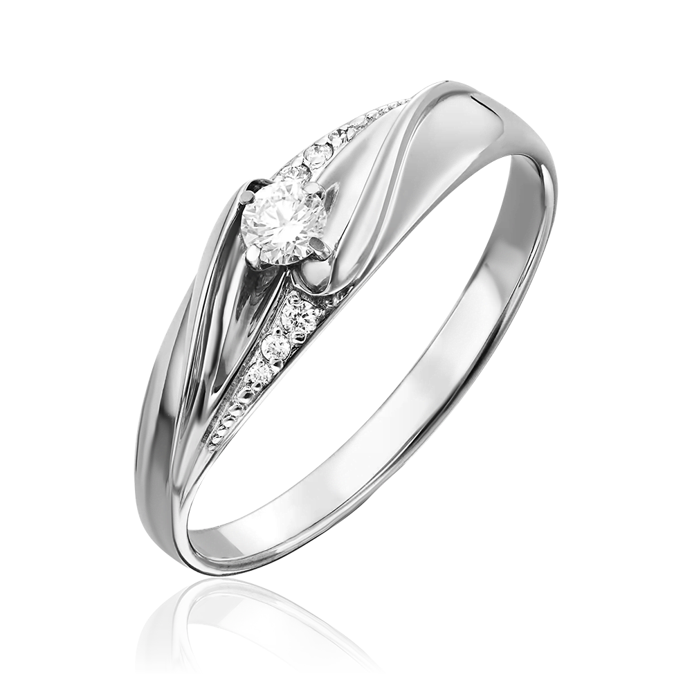 Кольцо из белого золота с бриллиантами 01-4962-00-101-1120-30