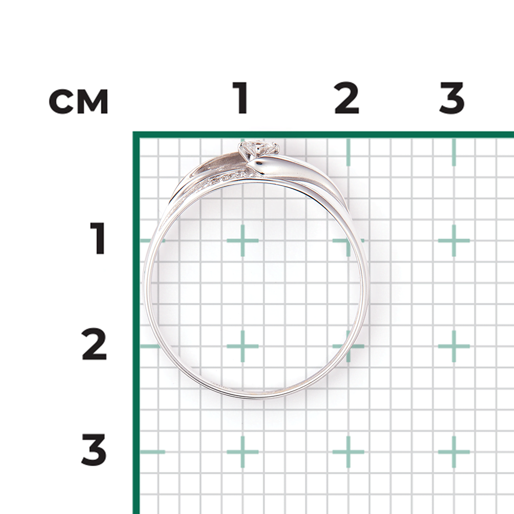 Кольцо из белого золота с бриллиантами 01-4962-00-101-1120-30