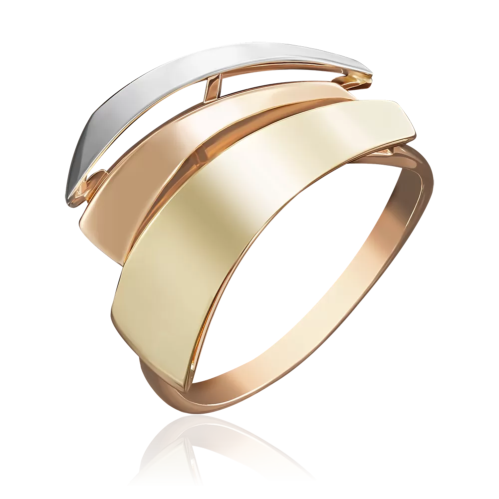 Кольцо из комбинированного золота 01-4965-00-000-1140-48