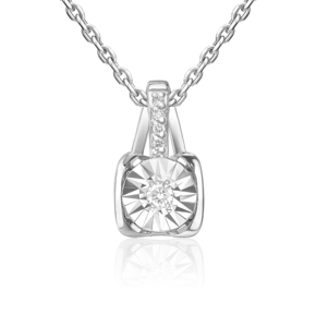 Подвеска из белого золота с бриллиантами 03-3470-00-101-1120