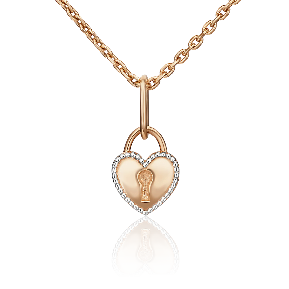 Подвеска «Сердце» из красного золота 03-3039-00-000-1110-02
