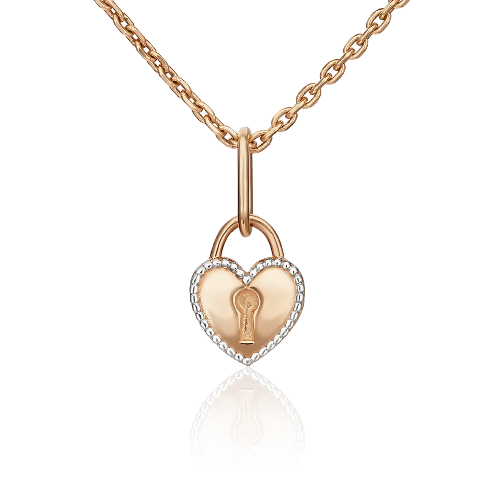 Подвеска «Сердце» из красного золота 03-3039-00-000-1110-02