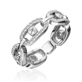 Кольцо из белого золота с фианитами 01-5913-00-401-1120