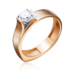 Кольцо из комбинированного золота с фианитом 01-5181-00-501-1111-67