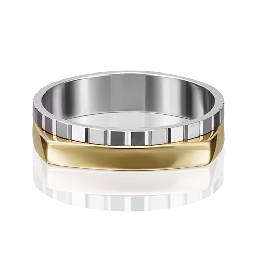 Обручальное кольцо из комбинированного золота 01-5183-00-000-1121