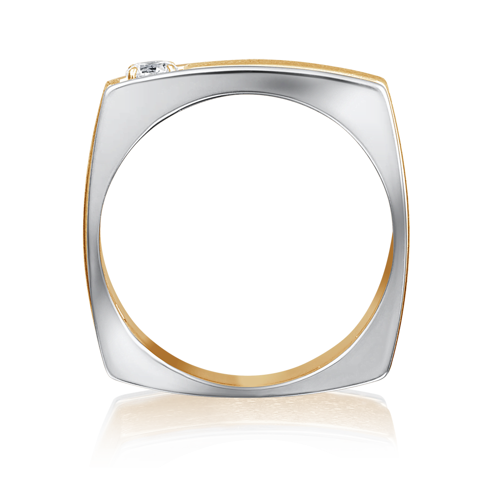 Кольцо из комбинированного золота с бриллиантом 01-5133-00-101-1111-30