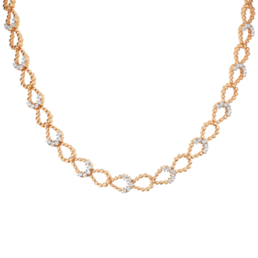 Колье из красного золота с фианитами 07-0272-00-401-1110