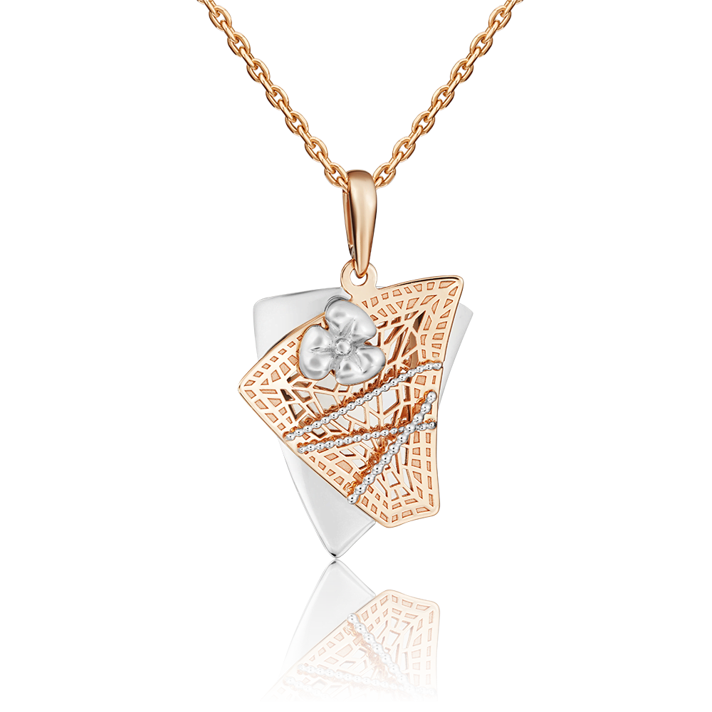 Подвеска из комбинированного золота 03-2742-00-000-1111-48