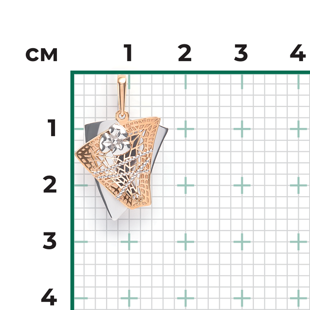 Подвеска из комбинированного золота 03-2742-00-000-1111-48