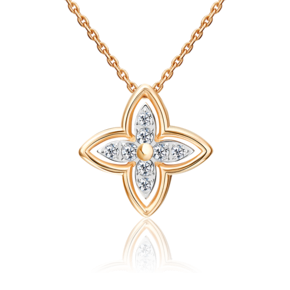 Подвеска-бегунок из красного золота с фианитами 03-3633-00-401-1110