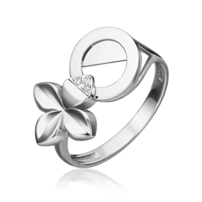 Кольцо из белого золота с бриллиантами 01-5599-00-101-1120