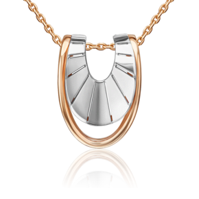 Подвеска-бегунок из комбинированного золота 03-3537-00-000-1111