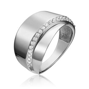 Кольцо из белого золота с фианитами 01-5398-00-401-1120-23