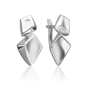 Серьги с английским замком из серебра 02-4971-00-000-0200